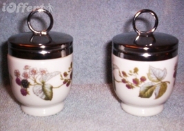 English STAFFORDSHIRE-- Royal Worcester Porcelain Lavinia Egg Coddlers - $27.45