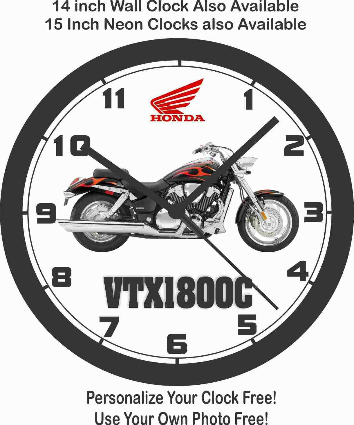 2006 HONDA VTX1800C MOTORCYCLE WALL CLOCKNEW!Free USA ShipChoose 1
