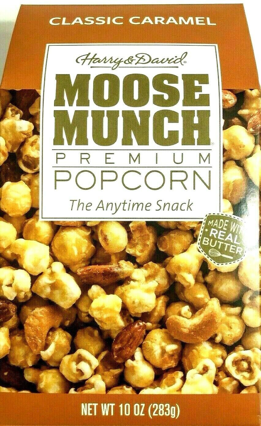 Harry & David Moose Munch Premium Popcorn Classic Caramel 10 oz ( Pack
