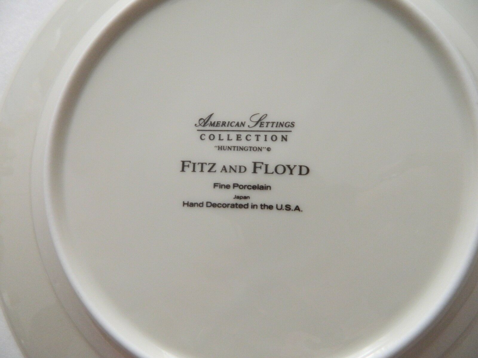 Fitz Floyd IMPERIAL CREST TAUPE 2 Salad Plates no signs of use GREAT CONDITION 