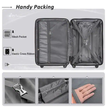 3-Pieces 20 In. X 24 In. X 28 In. Hard Side Suitcase Expandable Spinner Wheel Li image 4