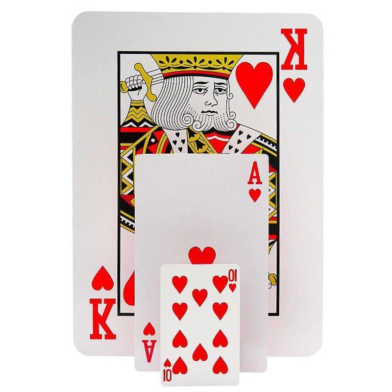 1Deck 3 Size Giant Jumbo Deck of Big Playing Cards Fun Full Poker Game