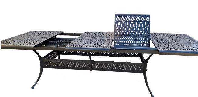 11 Piece Cast Aluminum Dining Set Elisabeth Patio Furniture Extendable Table 132 - Expandable Patio Table Set 11 Piece Cast Aluminum Dining Set Elisabeth Patio Furniture Extendable Table 132 - Expandable Patio Table Set