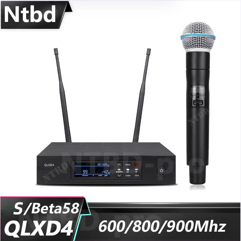 New!NTBD Professional Wireless Microphone QLXD4 UHF Stage Microphones