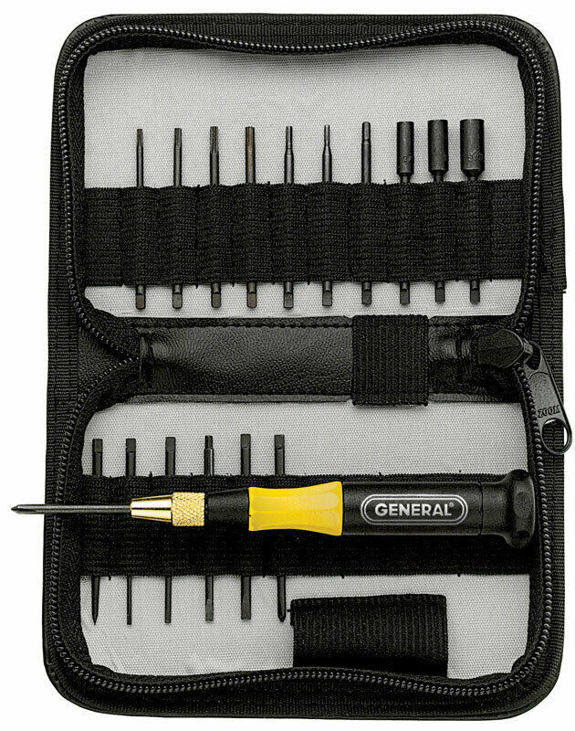 General Tools 63518 Black Oxide-Coated Precision Torx Screwdriver Set