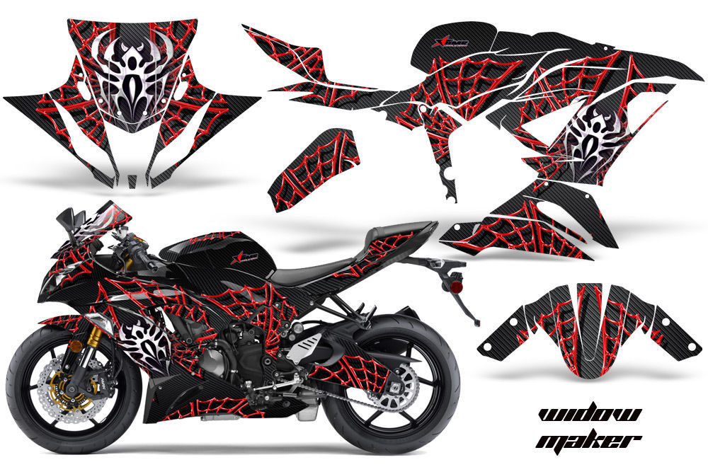 Street Bike Graphics Kit Decal Wrap For Kawasaki Ninja ZX6R 636 1316