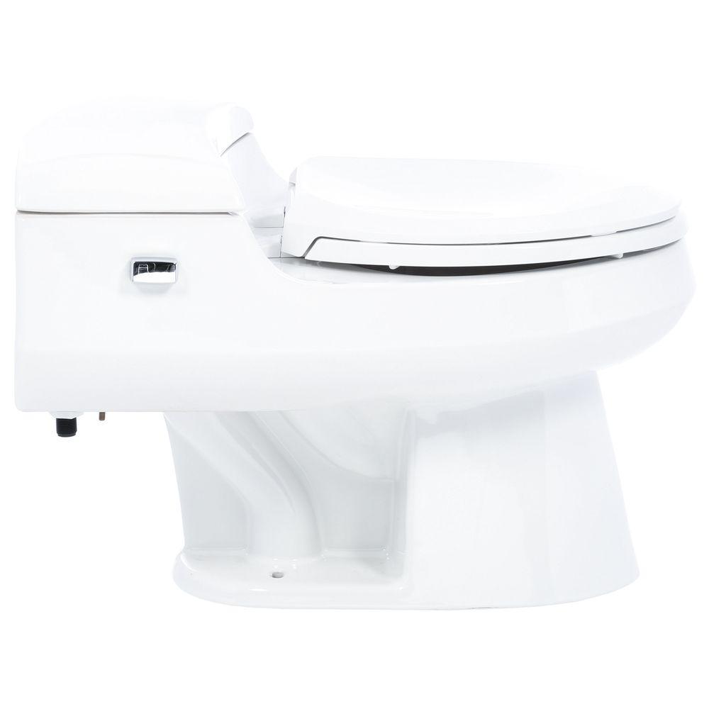 KOHLER Elongated Toilet 1Piece 1 GPF Single Flush Pressure Assisted