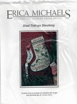 Erica Michaels Christmas Cross Stitch Glad Tidings Stocking Chart / Pattern - $13.53