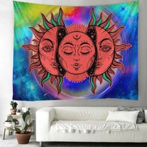 psychedelic painting wall hanging boho tapestry mandala wall art home ro... - $5.59+