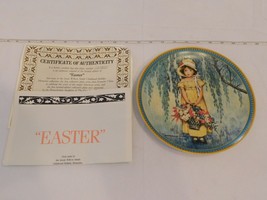 Edwin M Knowles Easter 1st Issue Childhood Holiday collector plate 1986 - $25.73