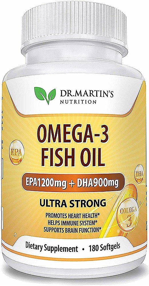 Omega-3 Fish Oil 3750mg Triple Strength - 180 Burpless Softgels | EPA 1200mg