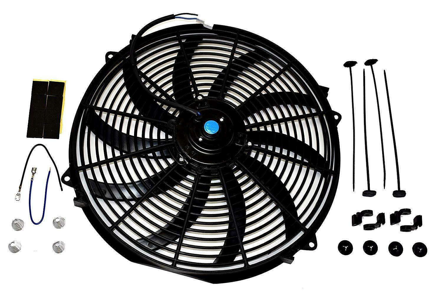16" HEAVY DUTY RADIATOR ELECTRIC FAN 3000 CFM REVERSIBLE SBC BBC 350
