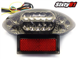 Suzuki GSX 600 F Tail Light LED 2003-2006 Integrated Turn Signal Smoke - $40.40