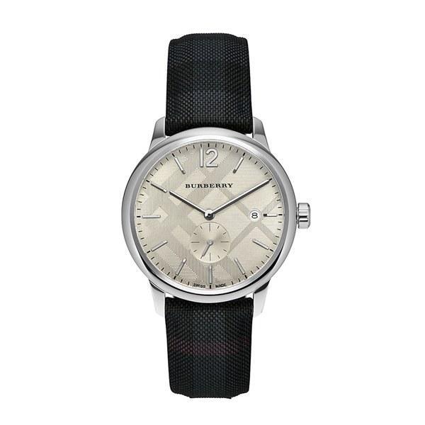 burberry check stamped round bracelet watch 38mm