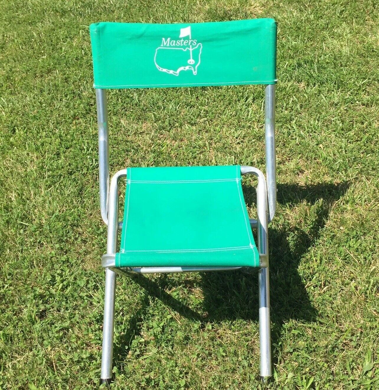 Vtg Masters Golf Tournament Green Folding Chair Augusta National 1987