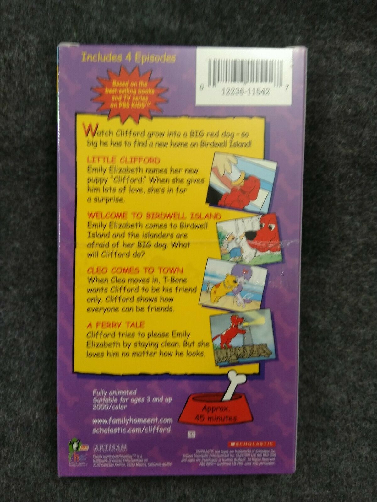 VHS Clifford the Big Red Dog - Here Comes Clifford (VHS, 2001) - NEW ...