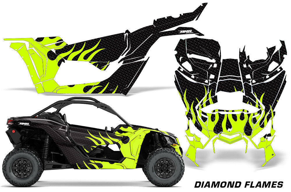 Full UTV Decal Graphics Kit Wrap For CanAm Maverick X3 DS RS 20162018