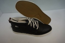 Lacoste mens shoes storm GC stm black leather size 12 us - $126.97