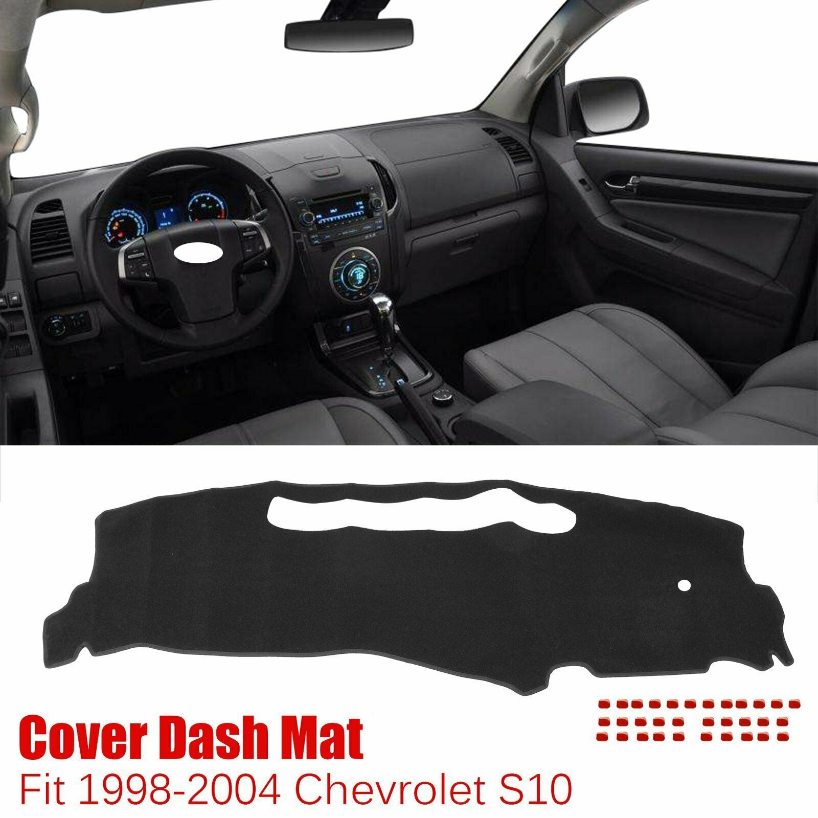 DashMat Car Dash Board Cover Dashboard Mat Fit For 1998-2004 99 00 Chevrolet S10