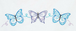 Jack Dempsey Needle Art Brilliant Butterflies Pillowcase With Lace Edge - $20.91