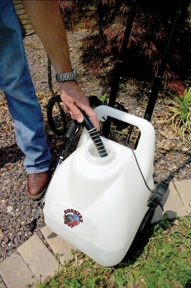 Garden Sprayer On Wheels 12Volt Rechargeable Electric Battery Operated ...