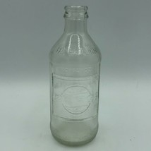 Pepsi Pepsi-Cola Soda Pop 10oz Clear Embossed Glass Bottle Vntg 6 1/2&quot; T... - $23.33
