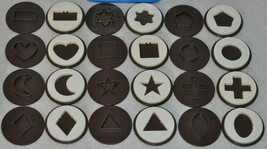 Fisher Price Matchin Middles Shape Memory Game Oreo Cookie Replacement Parts 519 - $9.89+