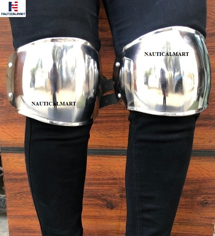 NauticalMart Medieval Steel Leg Armor Knee SCA Men's Armour Renaissance Costume