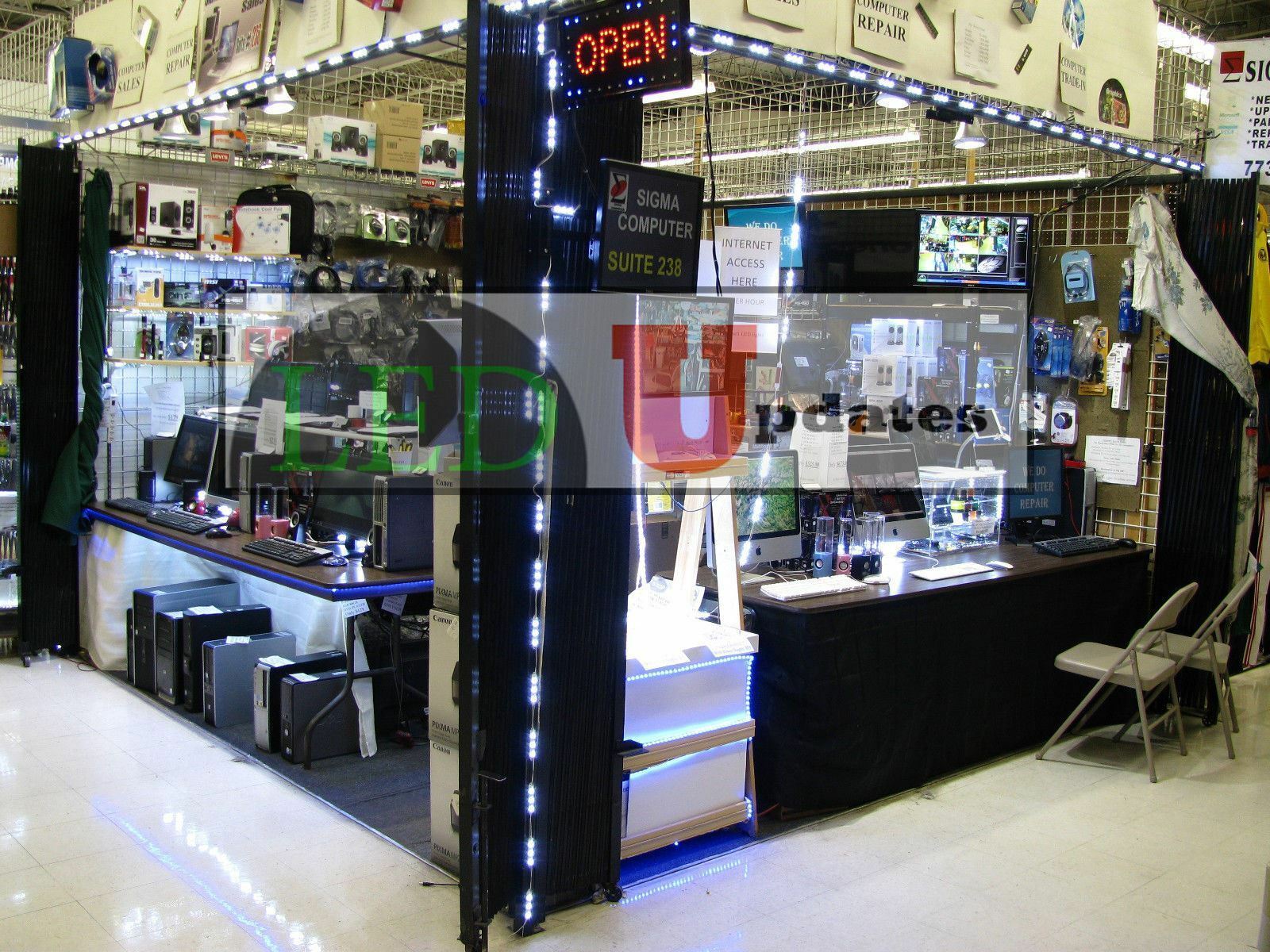 LEDUPDATES 100ft White STOREFRONT window LED LIGHT 5630 UL 250w Power