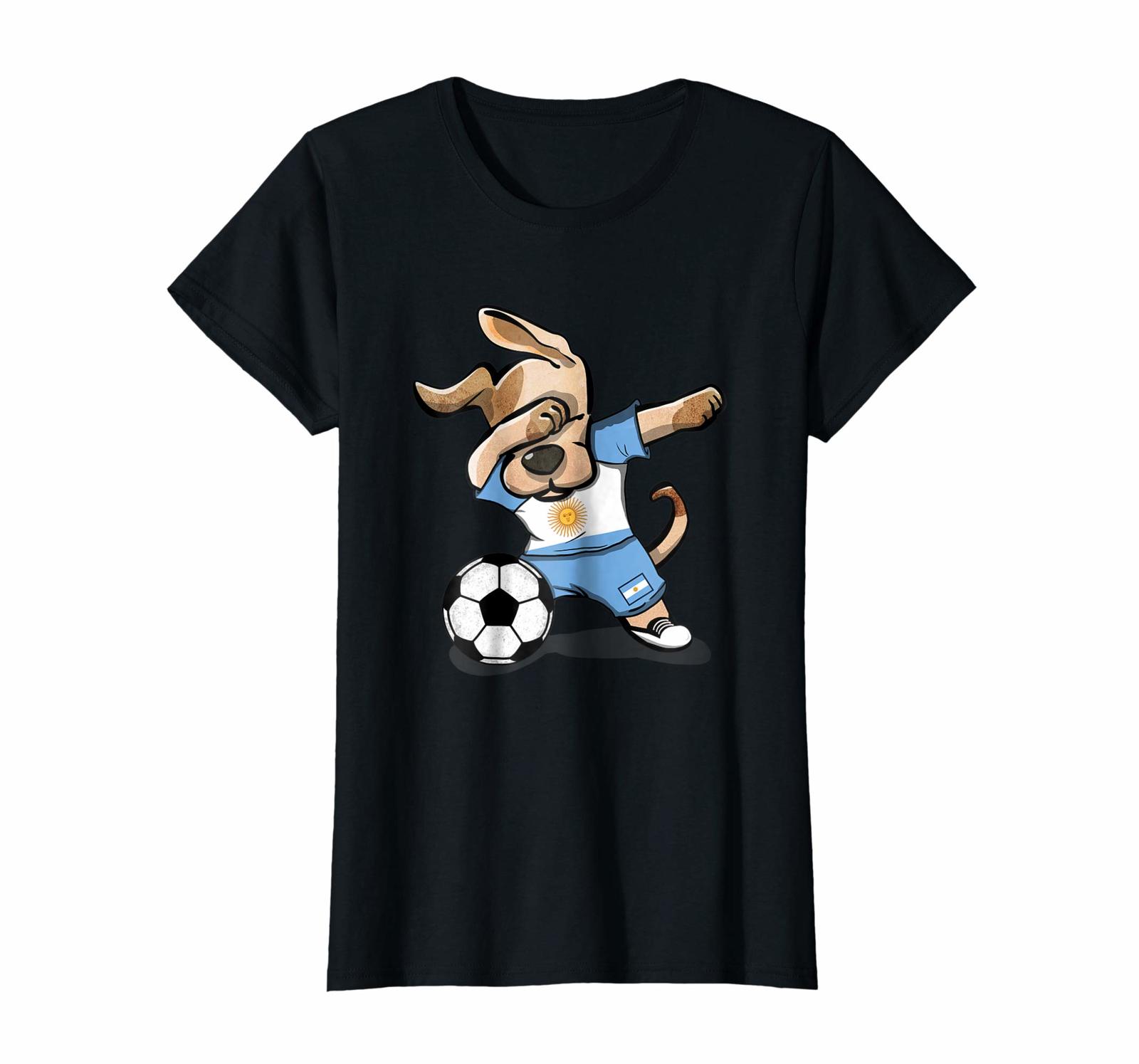 Dog Fashion - Dog Dabbing Soccer Argentina Jersey Shirt Argentina Football Wowen