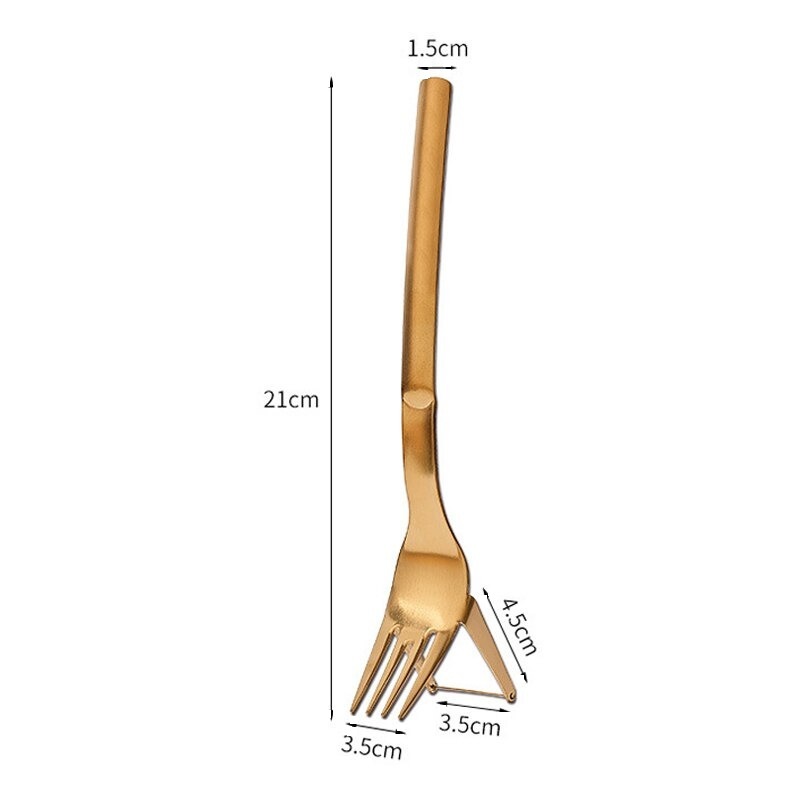 Fruit Watermelon Slicer Cutter Knife 2 In 1 Fork Multipurpose Kitchen Gadget Kitchen & Steak