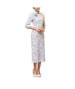 Vintage Elegant Dress Cheongsam Long Qipao Party Dresses for Women, 10 - £40.22 GBP