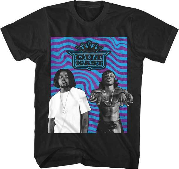 Image of Outkast Wavy Andre 3000 Big Boi Hip Hop Rap Music Adult Mens T Tee Shirt OK127
