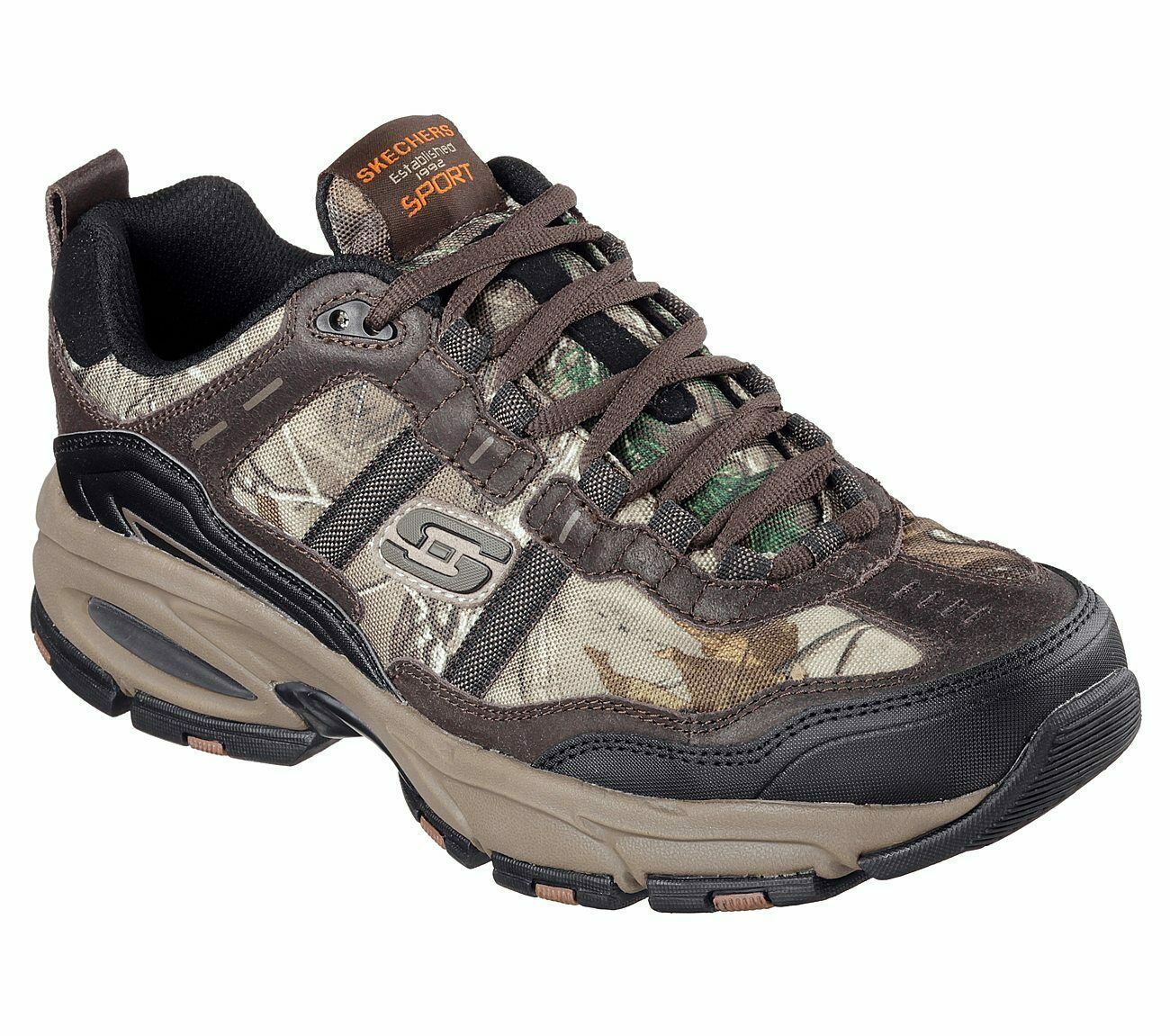 Skechers Shoes Men Extra Wide Camouflage Memory Foam Sport Trail ...