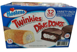  Hostess Twinkies And Ding Dongs Variety Pack 32 CT 42.04 oz  - $21.90