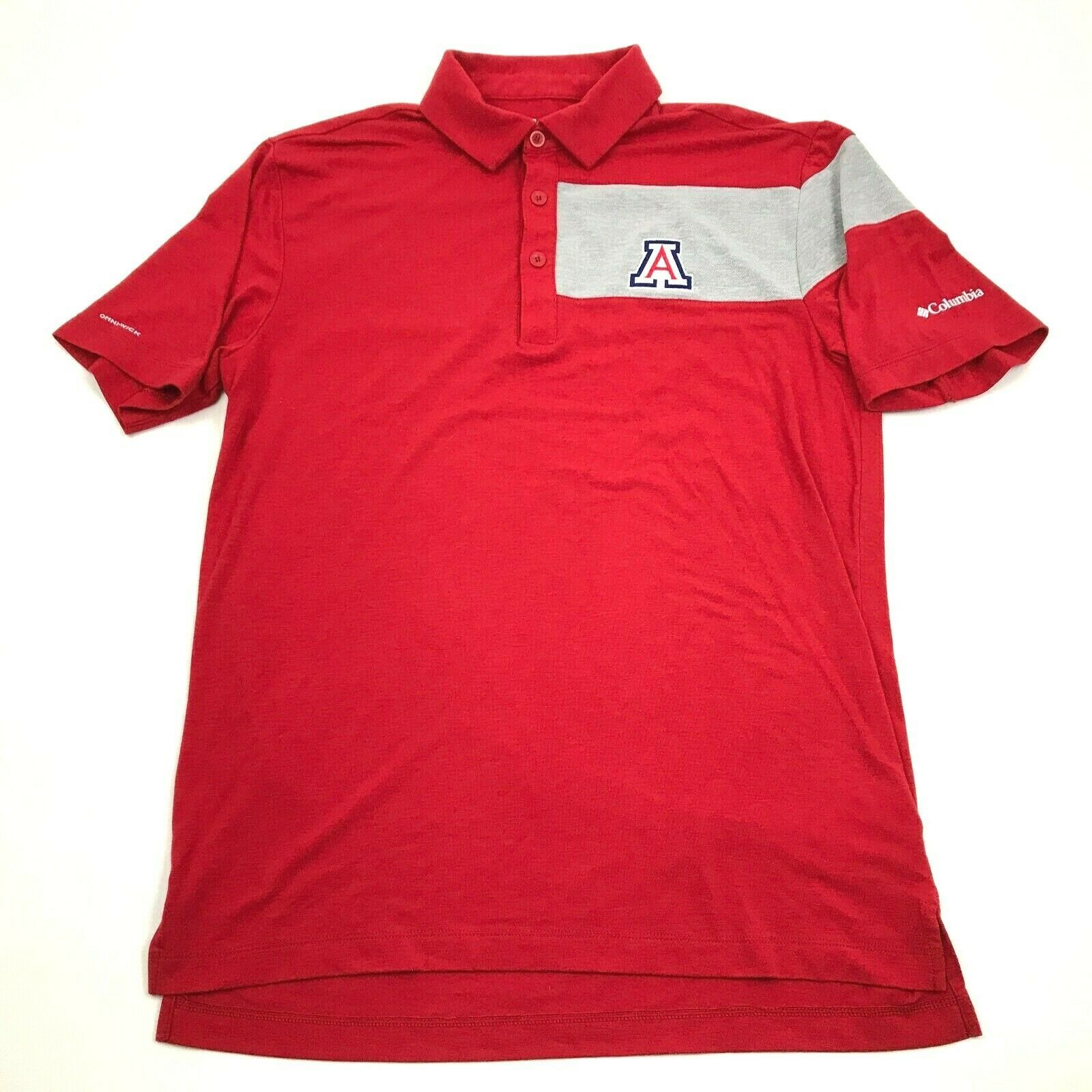 Columbia Golf Arizona Wildcats Polo Size Medium M Red UofA Shirt ...
