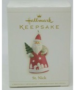 2006 Hallmark &quot;St. Nick&quot; Ornament Santa with Tree Keepsake - New in Box - $11.30