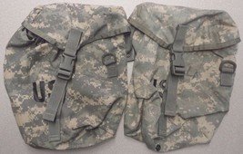US Army Military Surplus MOLLE II 1 Quart Canteen ACU GP Utility Pouch Bag G-VG