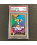 1990 SkyBox Milwaukee Bucks Checklist Terrell Brandon Signed Card AUTO P... - $49.99
