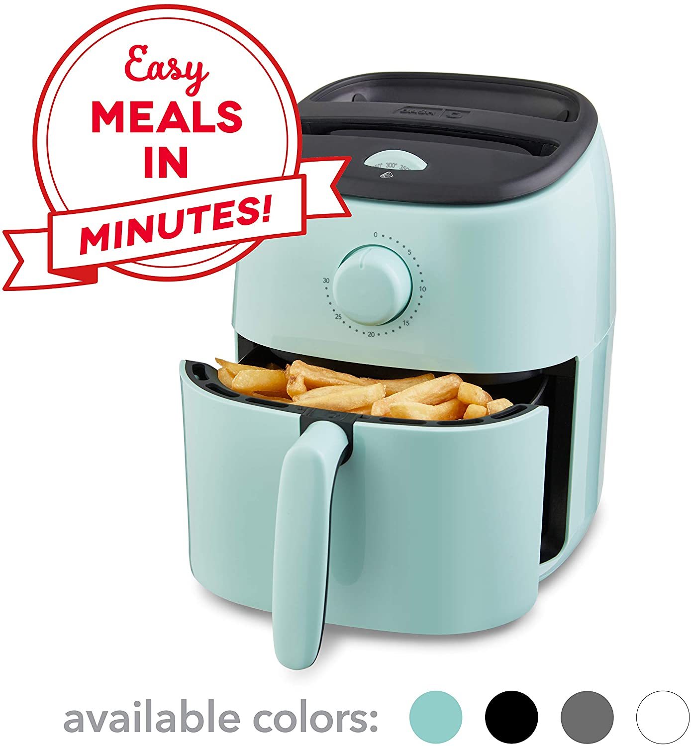 2.6 Qt Air Fryer 1000 watts, Oven Cooker W/ Temperature Control, Recipe