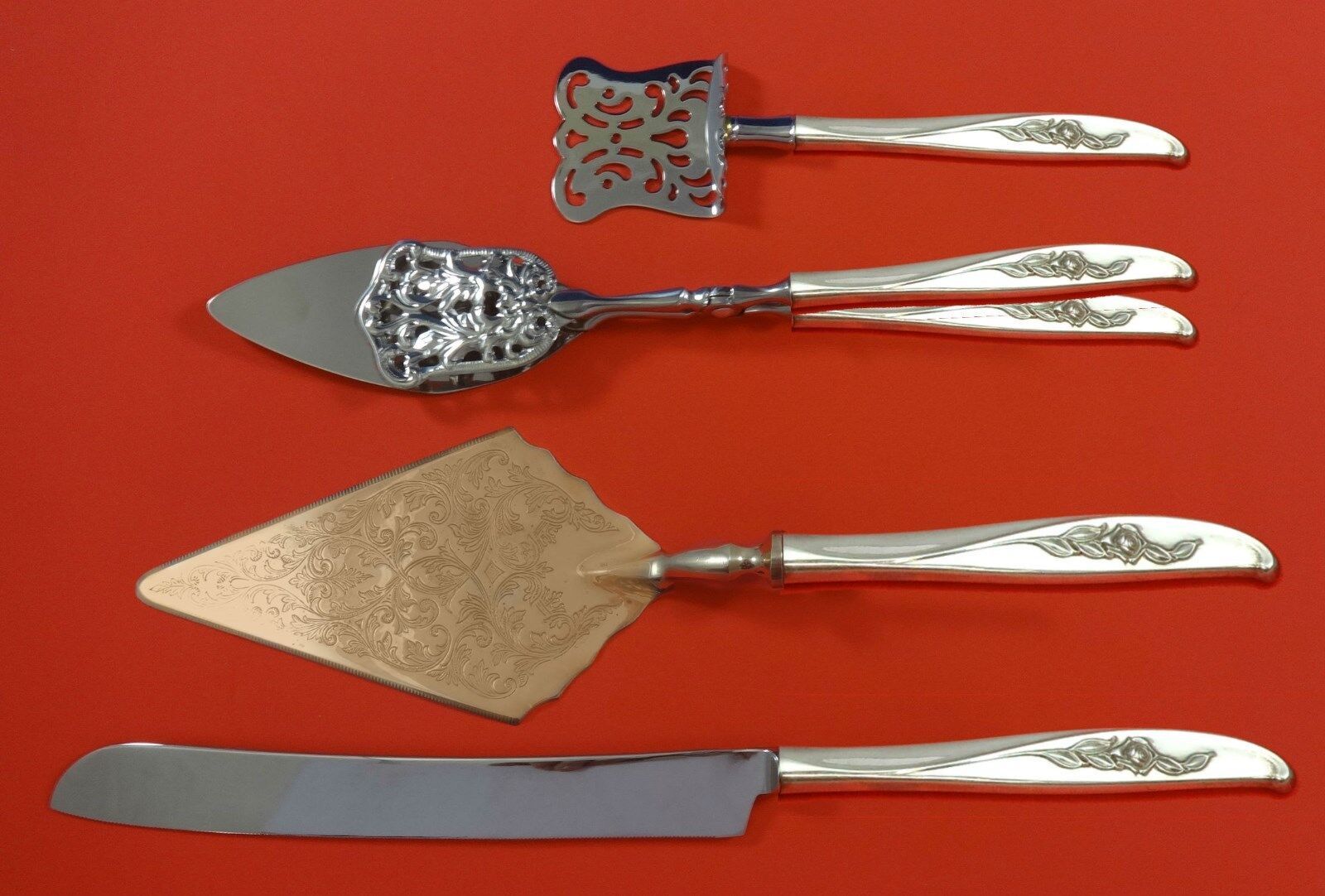 Primary image for Penrose by Wallace Sterling Silver Dessert Serving Set 4pc Custom Made