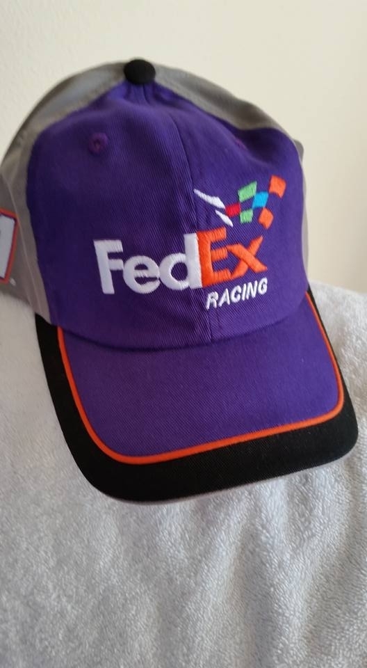 Denny Hamlin 11 FEDEX new Blue/Grey NASCAR ball cap w/tags RacingNASCAR