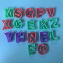 Wilton Alphabet Plastic Cookie Cutter 3.5&quot; Letters Mixed - $8.79