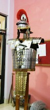 Roman Lorica Segmentata Armor w/ Attached Roman Cingulum Belt & Centurion Helmet