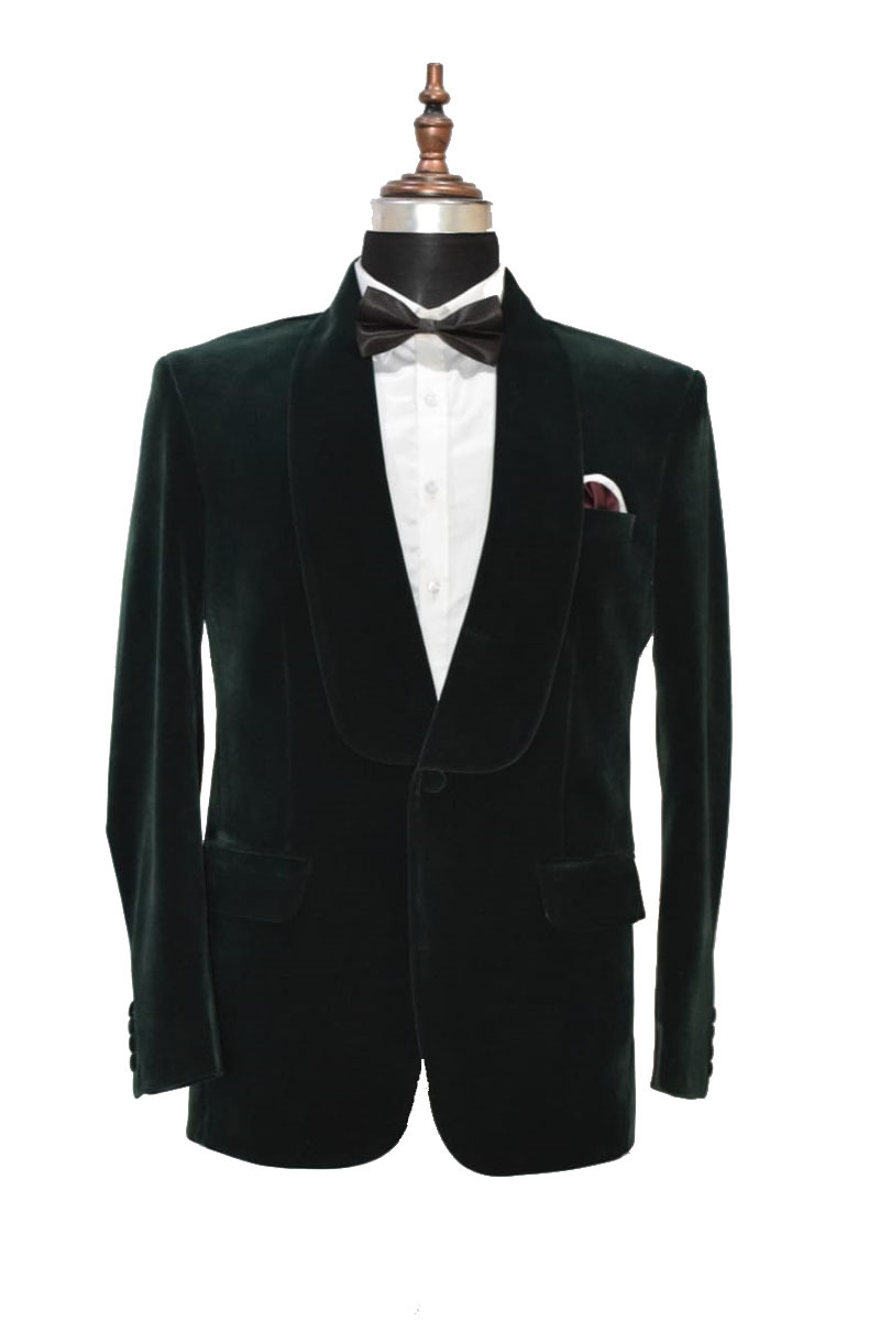Men Green Smoking Jacket Elegant Luxury Stylish Designer Party Wear ...
