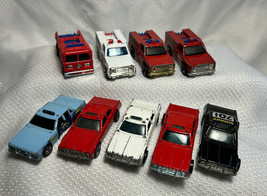 70s / 80s Mattel Hotwheels Toy Car Diecast Police Fire Rescue Lot Of 9 V... - $34.95
