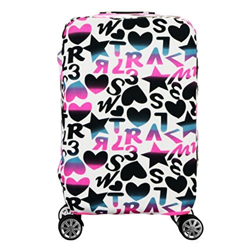 George Jimmy Colorful Heart Suitcase Cover Cute Luggage Protector