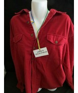 St Johns Bay XXL 2X long sleeve shirt maroon dark red - $28.47