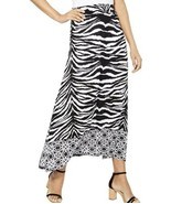 INC International Concepts Zebra-Print Gauze Maxi Skirt Medium NWT New  - $18.69