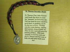 St.Theresa Sacrifice Beads - Plastic Beads -R-3 image 1